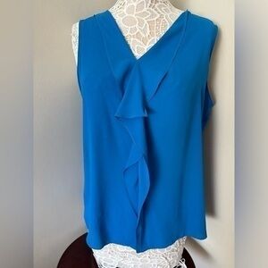 Elegant Thari Blue Sleeve Top size L